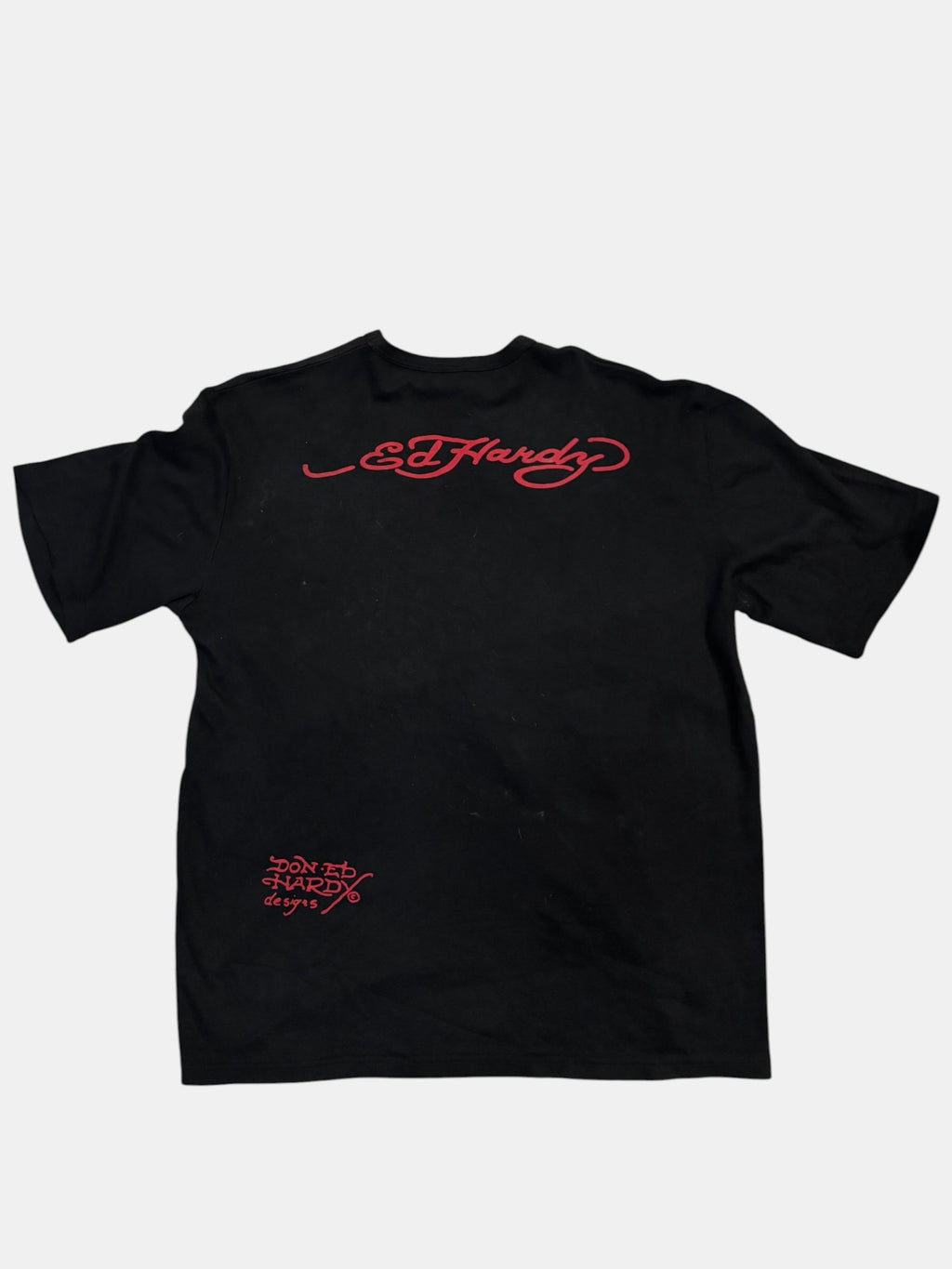 Ed Hardy Dragon Rhinestones Graphic T-Shirt Black