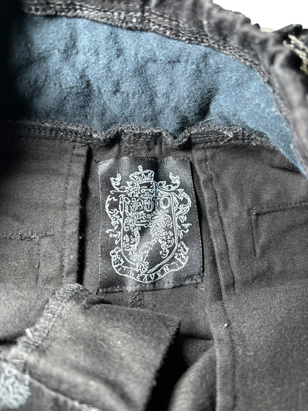 h.NAOTO Damask Print Layered Shorts