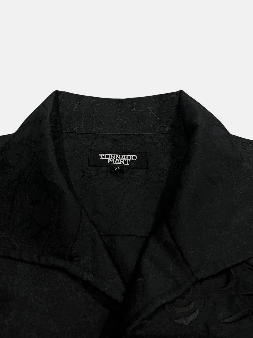 TORNADO MART Black Embroidered Shirt