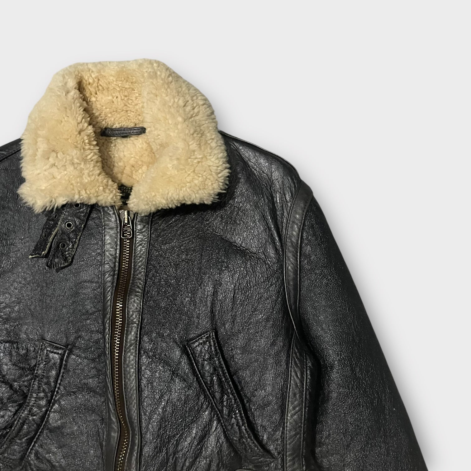 90s ITINERANCE B-3 Type Sheepskin Jacket