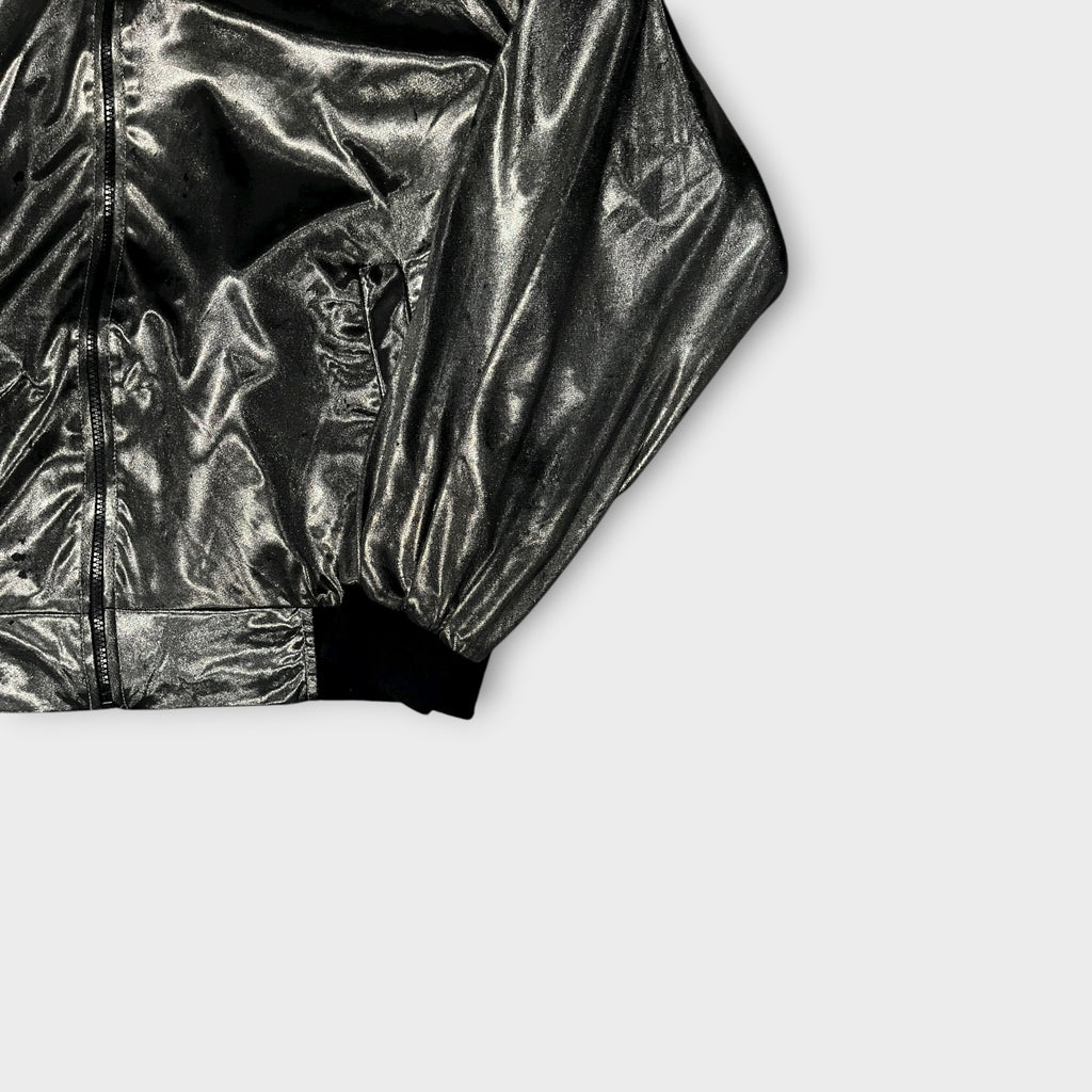 メタリック ブルゾン