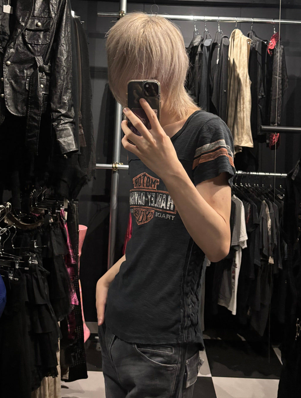 Harley-Davidson lace-up t-shirt