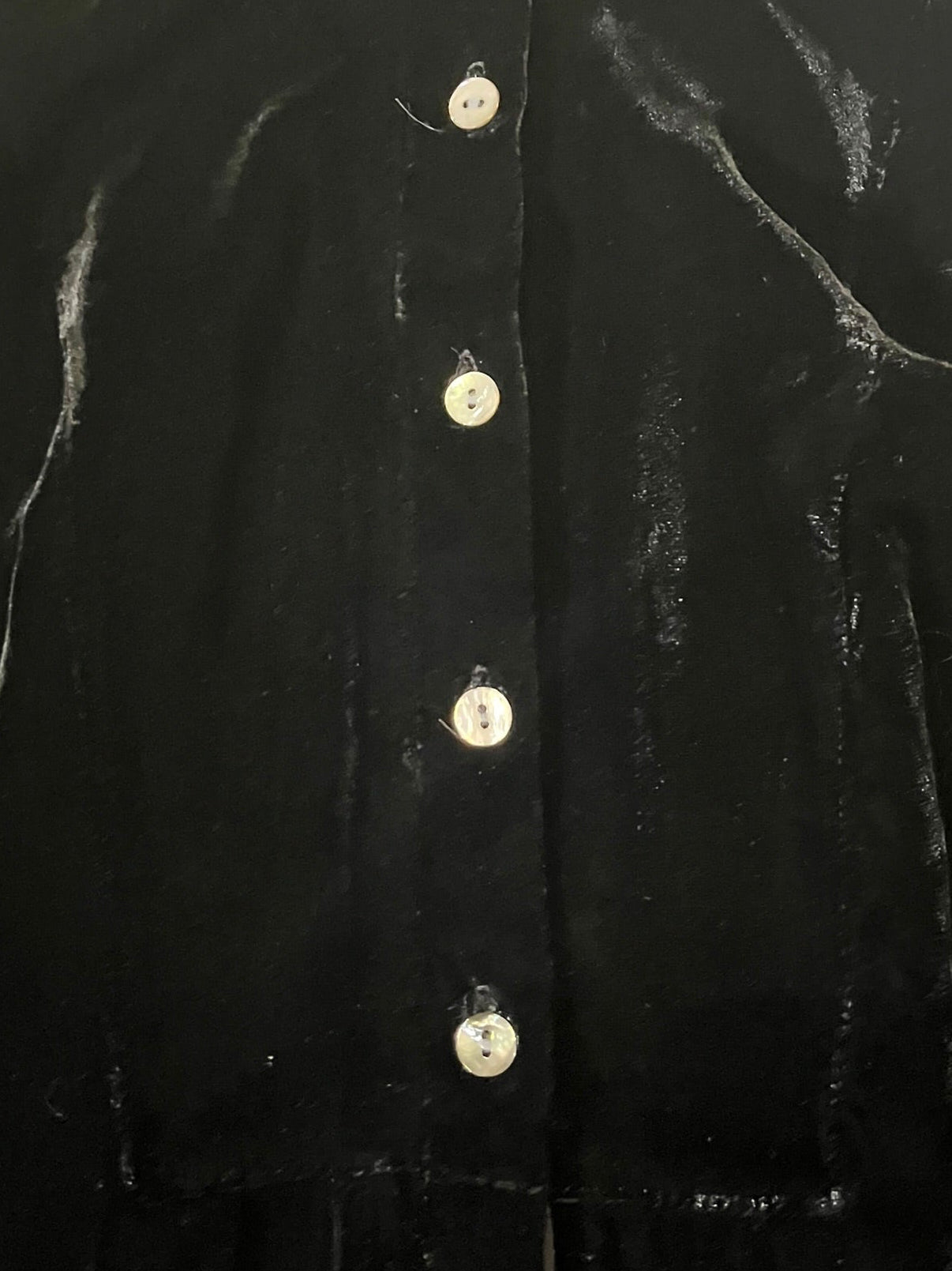 Vintage Midnight Velvet Loose Shirt