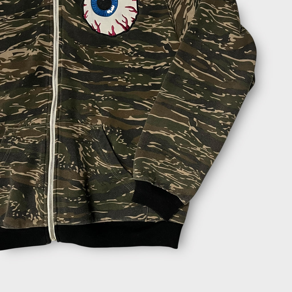 MISHKA カモ柄 ジップアップ フーディ