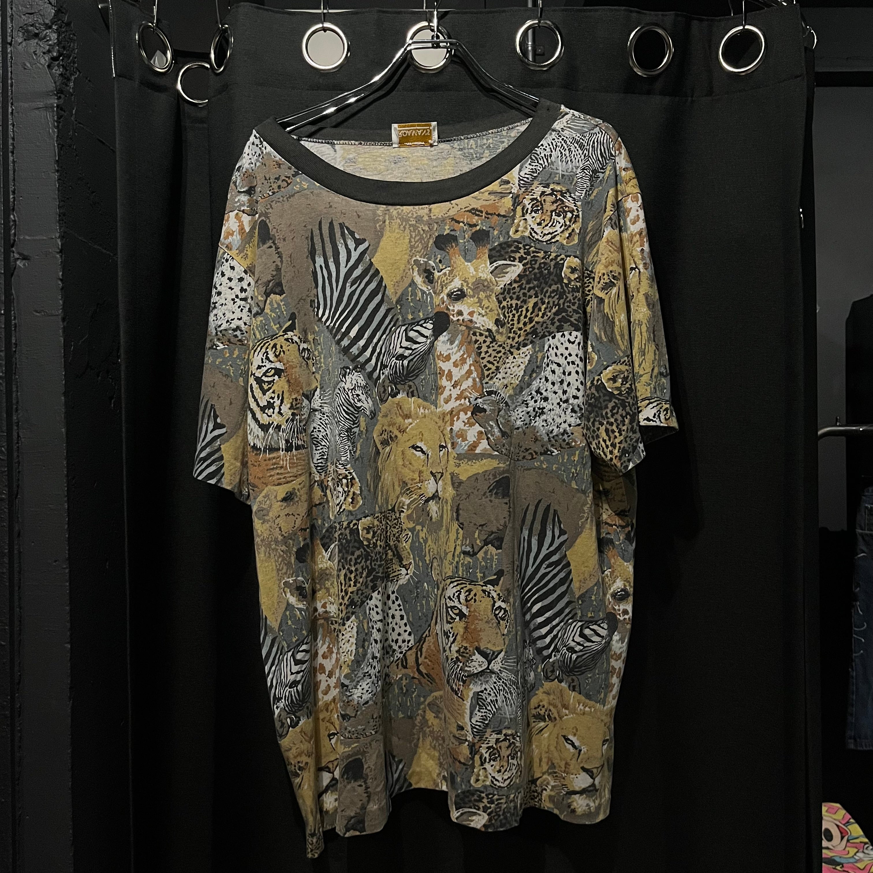 アニマル総柄tee
