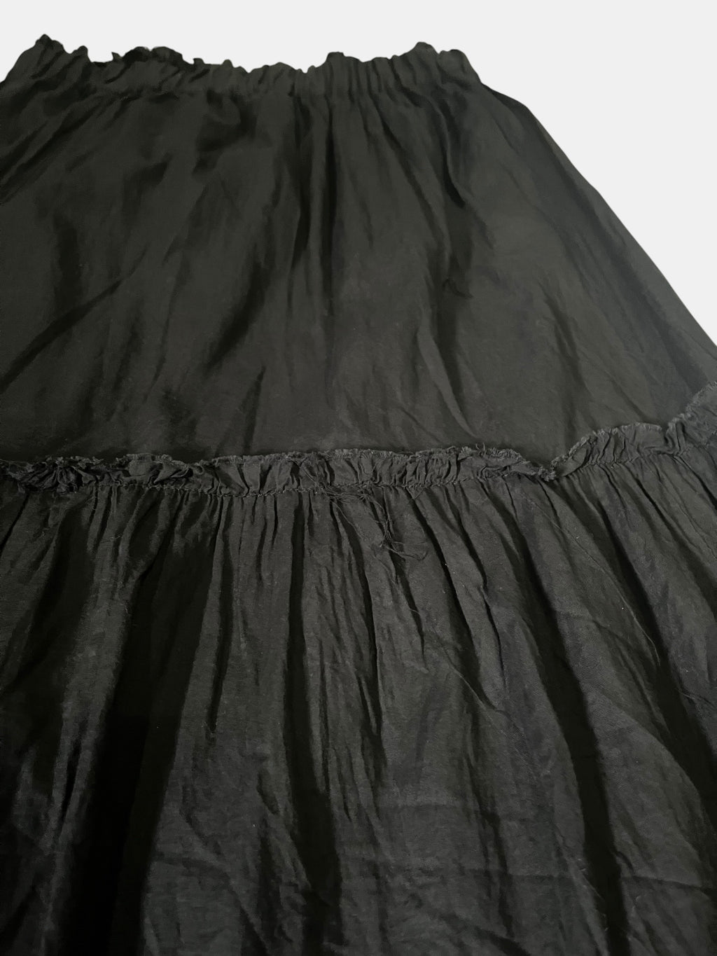 Gothic Fairy Lace-Hem Tiered Skirt