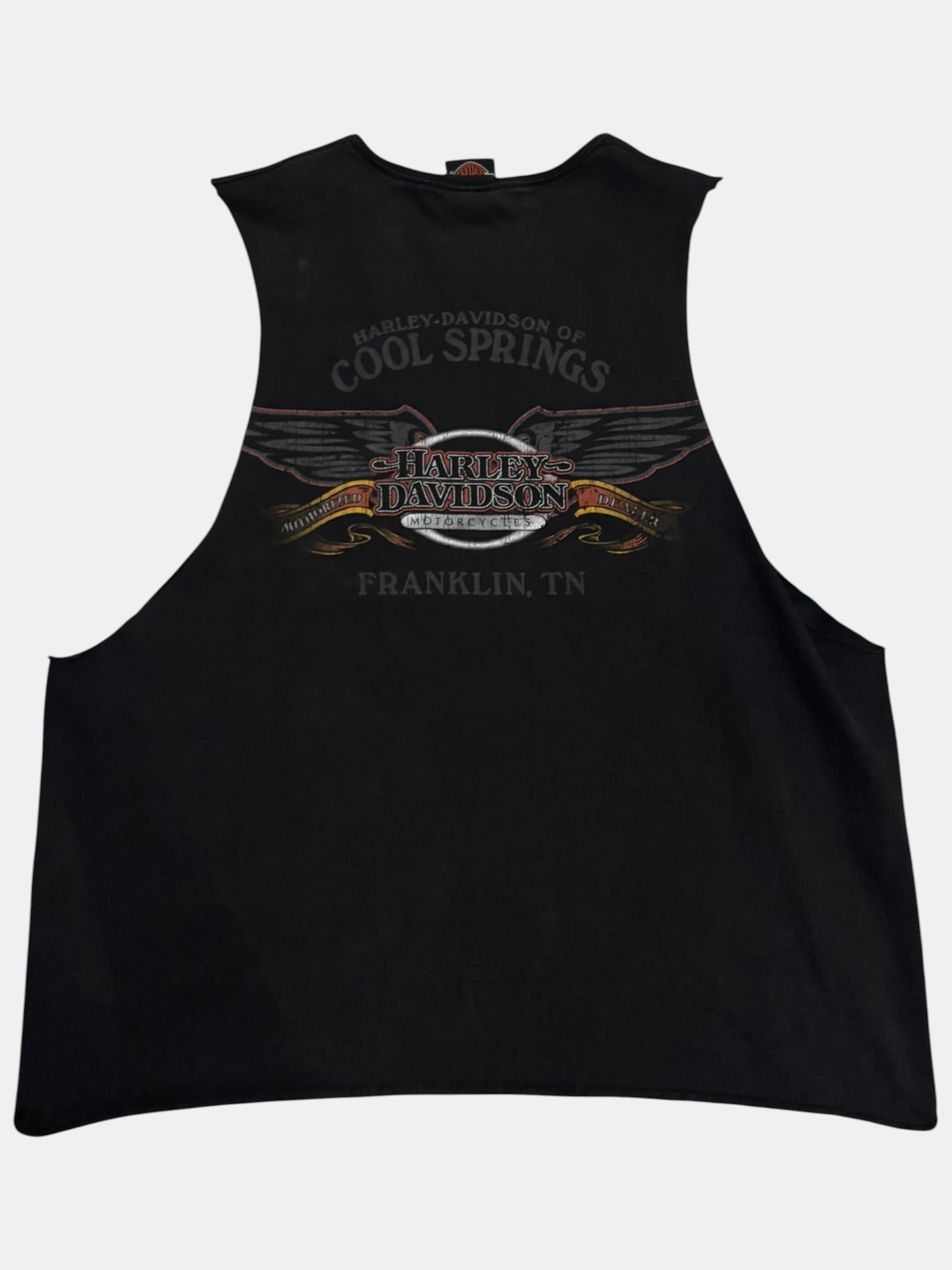 HARLEY-DAVIDSON Eagle Graphic Cut-Off Tank Top