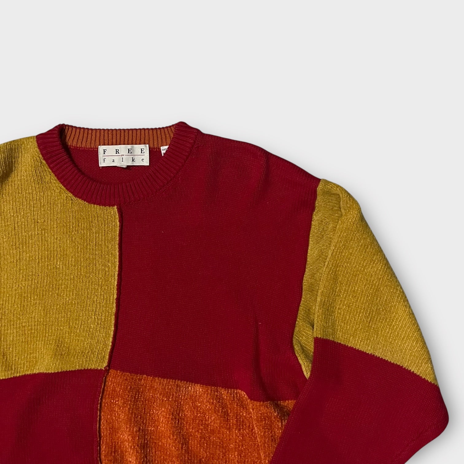 FREE by Falke 90s カラーブロック ニットセーター